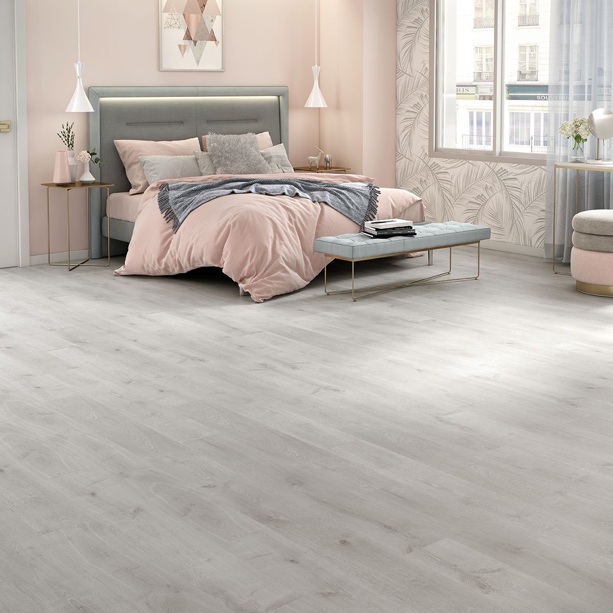 Pavimento Laminado Titanio Oak 77N