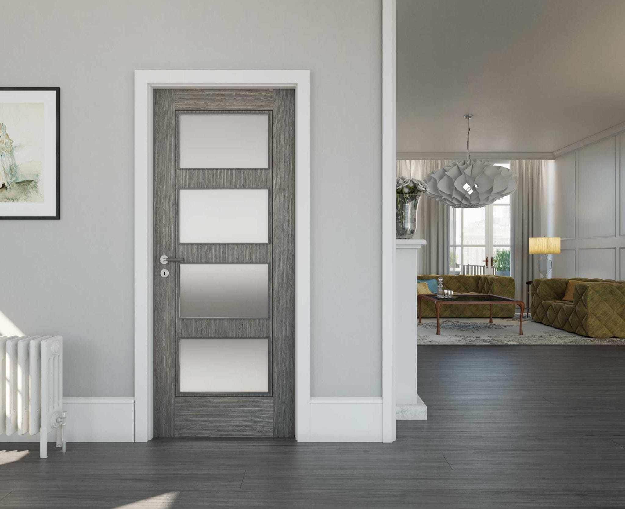 Sucupira and Oak Interior Door - Model 306