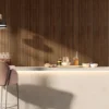 Panel decorativo de madera de caoba con cuatro listones «shadow line»