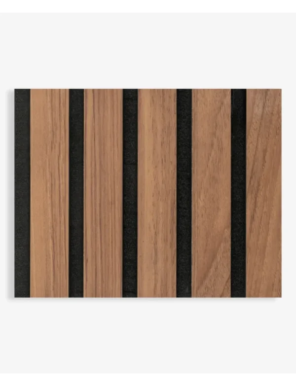 Interior Acoustic Slatted Panel - Walnut