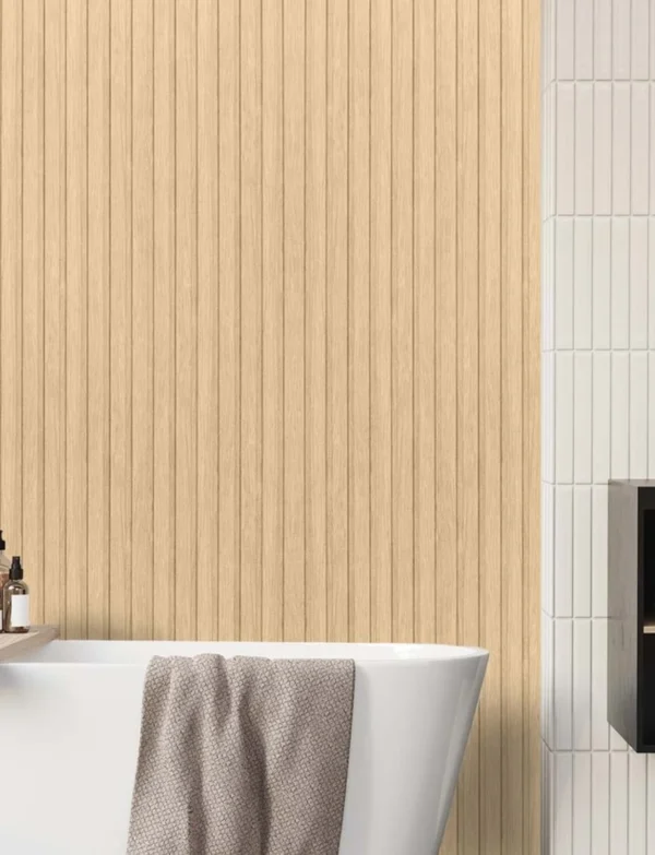 Full Line Three-Slat Decorative Oak Slatted Panel